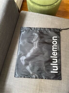 lululemon athletica Black Drawstring Bag
